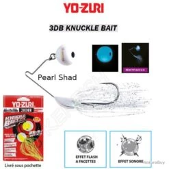 3DB KNUCKLE BAIT YO-ZURI Pearl Shad 7 G - 1/4 Oz