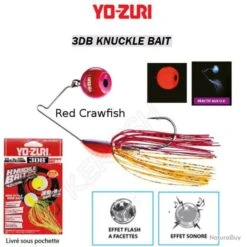3DB KNUCKLE BAIT YO-ZURI Red Crawfish 14 G - 1/2 Oz
