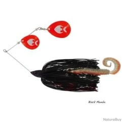 Leurre Spinnerbait Westin Monster Vibe Colorado 65g Black Mamba