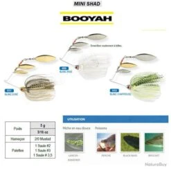 MINI SHAD BOOYAH Blanc Chartreuse