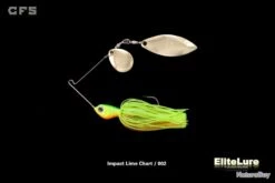 Spinnerbait Elitelure CFS Colorado Willow 10g 10g 02 - Impact Lime Chart
