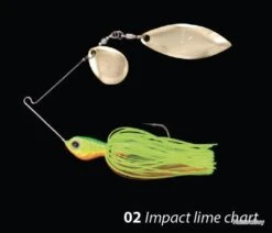 Spinnerbait Elitelure CFS Willow Colorado 7g 7g 02 - Impact Lime Chart