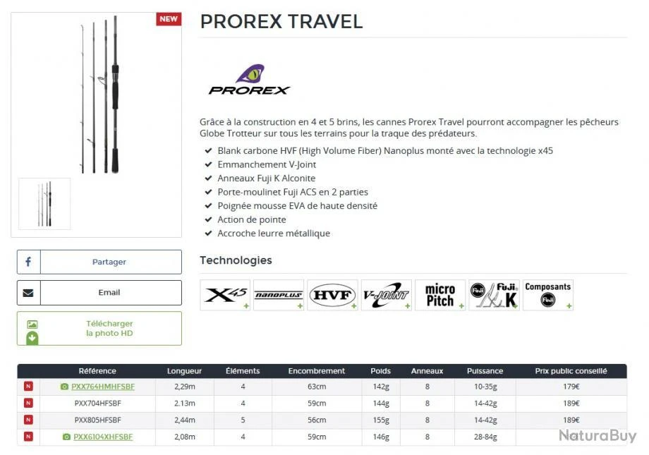 Prorex X Travel 2.29 M 13-35 G 764 HMH Prorex Daiwa 4 Prorex X Travel 2.29 M 13-35 G 764 HMH Prorex Daiwa – Image 2