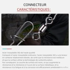 50 Emerillon Agrafe Inox Pour La Peche, Modele: 2/0 9 50 Emerillon Agrafe Inox Pour La Peche, Modele: 2/0 -Daiwcia Magasin 00003 50 Emerillon Agrafe Inox pour la Peche Modele 2 0