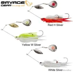 Leurre DA Bush Spinnerbait Savage Gear 21 CM 55G White Silver -Daiwcia Magasin 00004 Leurre DA Bush Spinnerbait Savage Gear 21 CM 55G White Silver