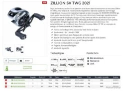 Zillion SV TWG 100 XHL 2021 Moulinet Casting Daiwa -Daiwcia Magasin 00004 Zillion SV TWG 100 XHL 2021 Moulinet Casting Daiwa