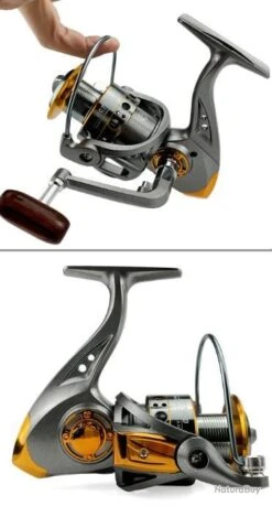 GHOTDA Moulinet De Pêche Spinning Avec Bobine En Métal Série 1000 Gold -Daiwcia Magasin 00005 GHOTDA Moulinet de peche spinning avec bobine en metal serie 1000 Gold