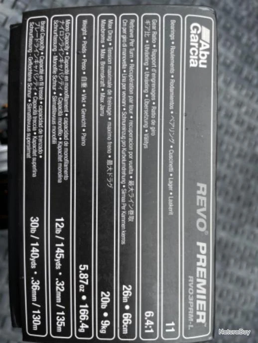 Moulinet ABU GARCIA REVO III PREMIER L 7 Moulinet ABU GARCIA REVO III PREMIER L – Image 5