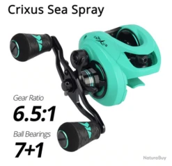 Moulinet De Pêche Baitcasting Traine 6.5:1 M29 Sea Spray Droitier Et Gaucher