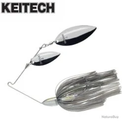 Leurre Spinnerbait Keitech Tee Bone 1/2oz 14g Smoke Shad