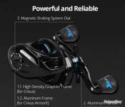 Moulinet De Pêche Baitcasting Traine 6.5:1 M29 Glacier White Droitier Et Gaucher -Daiwcia Magasin 00009 Moulinet de peche Baitcasting traine 6.5 1 M29 Glacier White droitier et gaucher