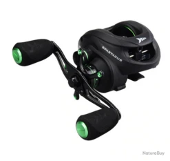 Moulinet Baitcasting Traine 6.3:1 M10 8kg Droitier Et Gaucher Couleur Noir Vert