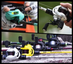 Moulinet Baitcasting Traine 6.3:1 M10 8kg Droitier Et Gaucher Couleur Noir Vert -Daiwcia Magasin 00025 Moulinet Baitcasting traine 6.3 1 M10 8kg droitier et gaucher couleur noir vert