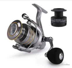 Moulinet De Pêche Carnassiers, Mer, Surfcasting 3000 5.5:1 M3 Avec Bobine De Rechange